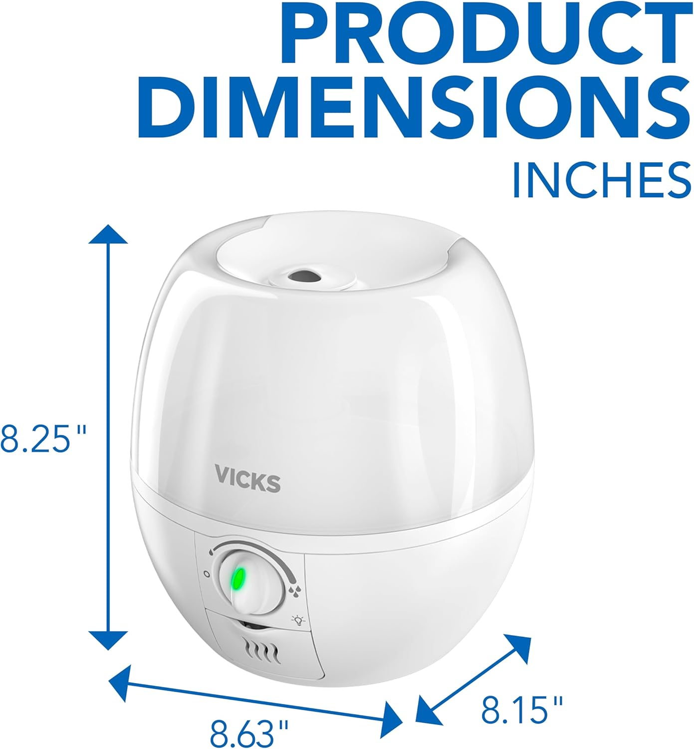 3-in-1 SleepyTime Humidifier. No. 1 Brand Recommended by Pediatricians*. Cool Mist Humidifier with Night-Light. and Essential Oil Diffuser for Baby and Kids rooms. Visible Cool Mist. White.