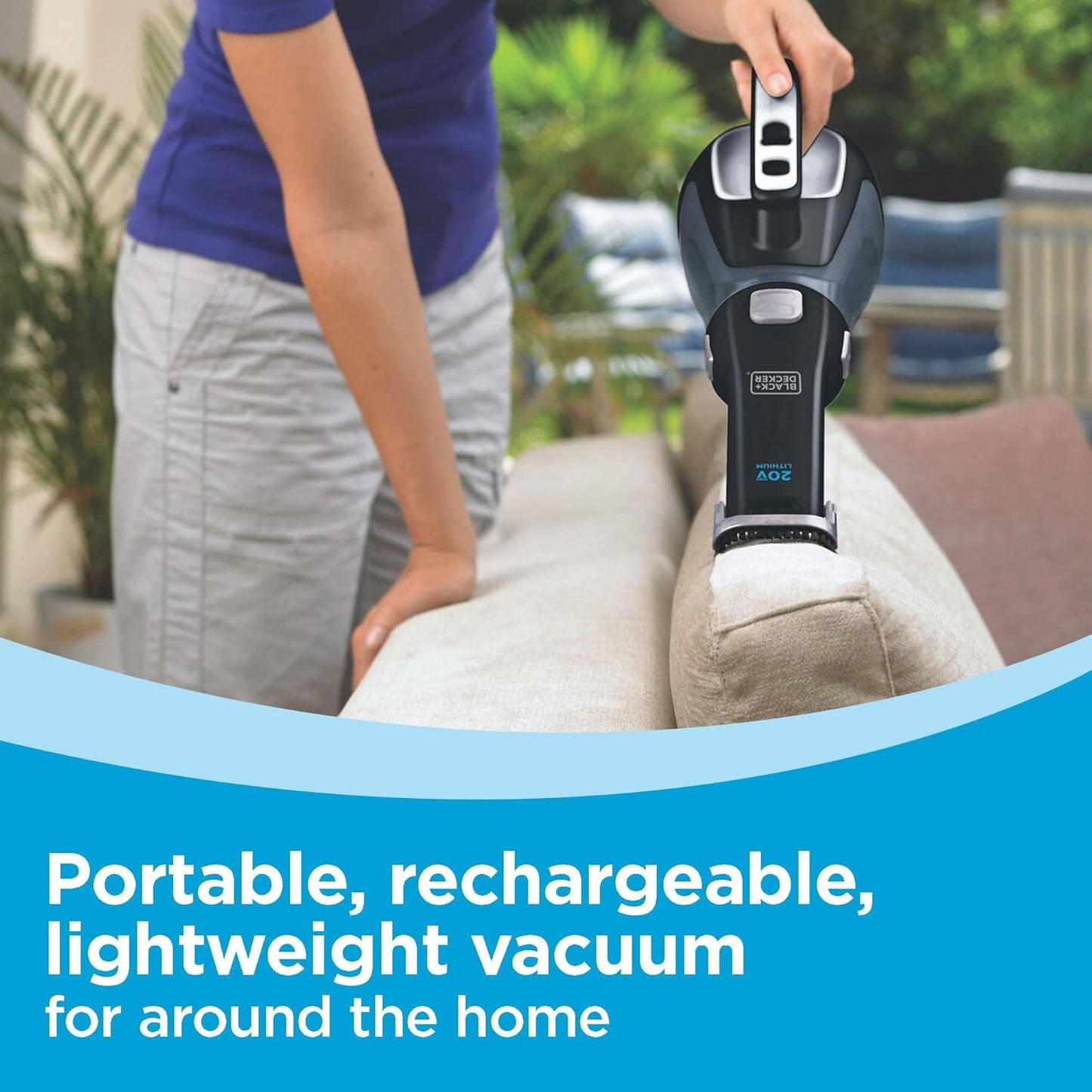dustbuster 20V Cordless Handheld Vacuum. Powerful Suction. Home and Car Vacuum (BDH2000L)