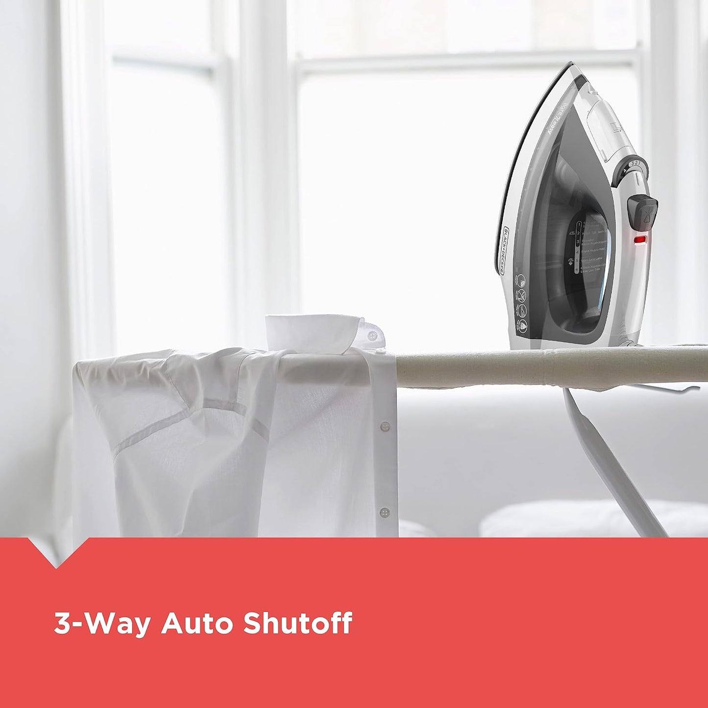 Light 'N Easy Compact Steam Iron. IR1020S. Stainless Steel Soleplate. Spray Mist. Anti-Drip. Auto Shutoff