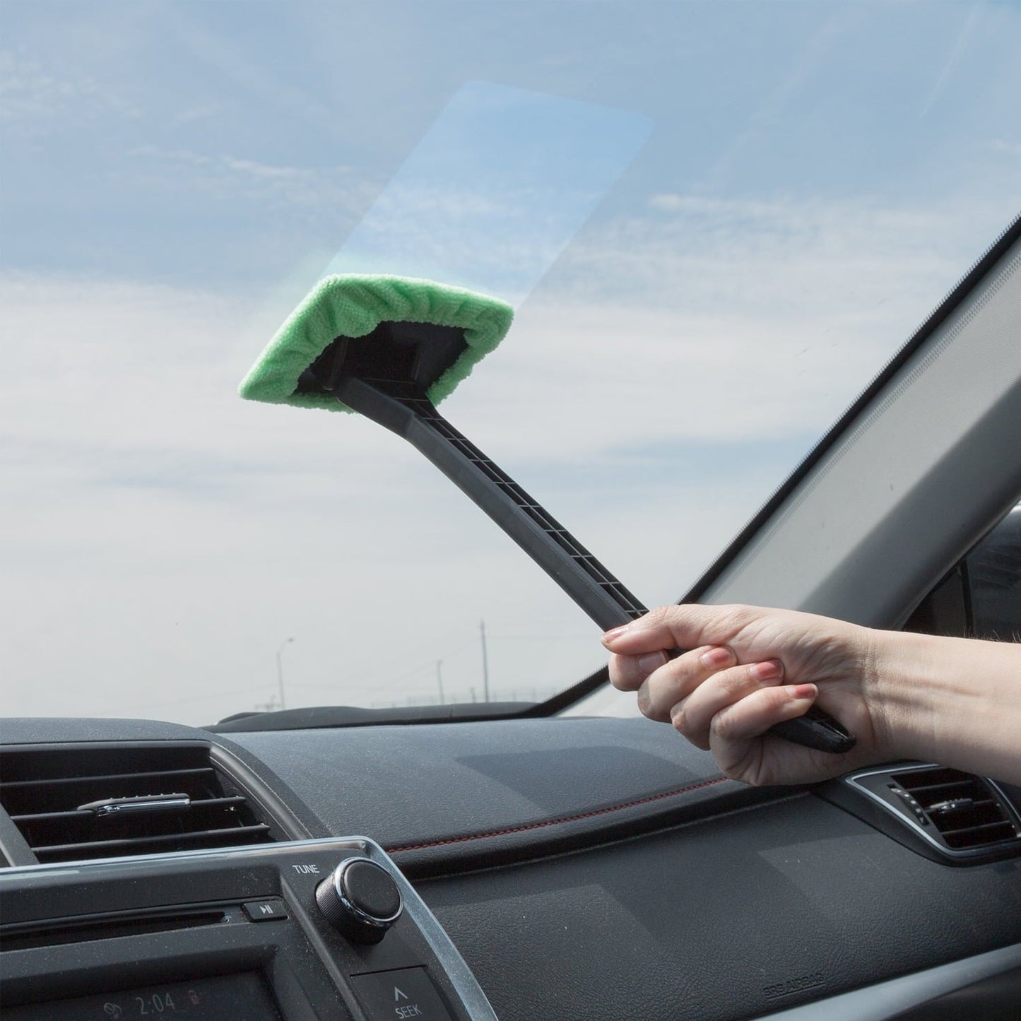 2 Pack Windshield Car Window Microfiber Cleaning Tools Interior Auto Glass Wiper