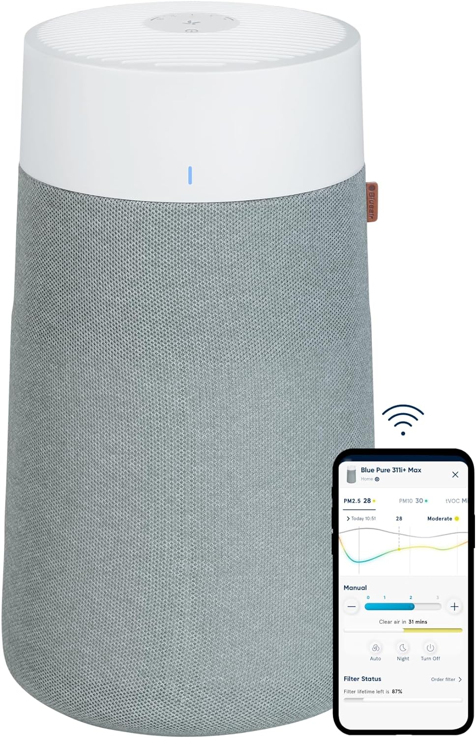 Air Purifiers for Small Rooms. Bedroom. Home. Cleans 926 sqft in one hour. Air Cleaner for Pets. Allergens. Virus. Dust. Mold. Smoke - Blue Pure 511i Max