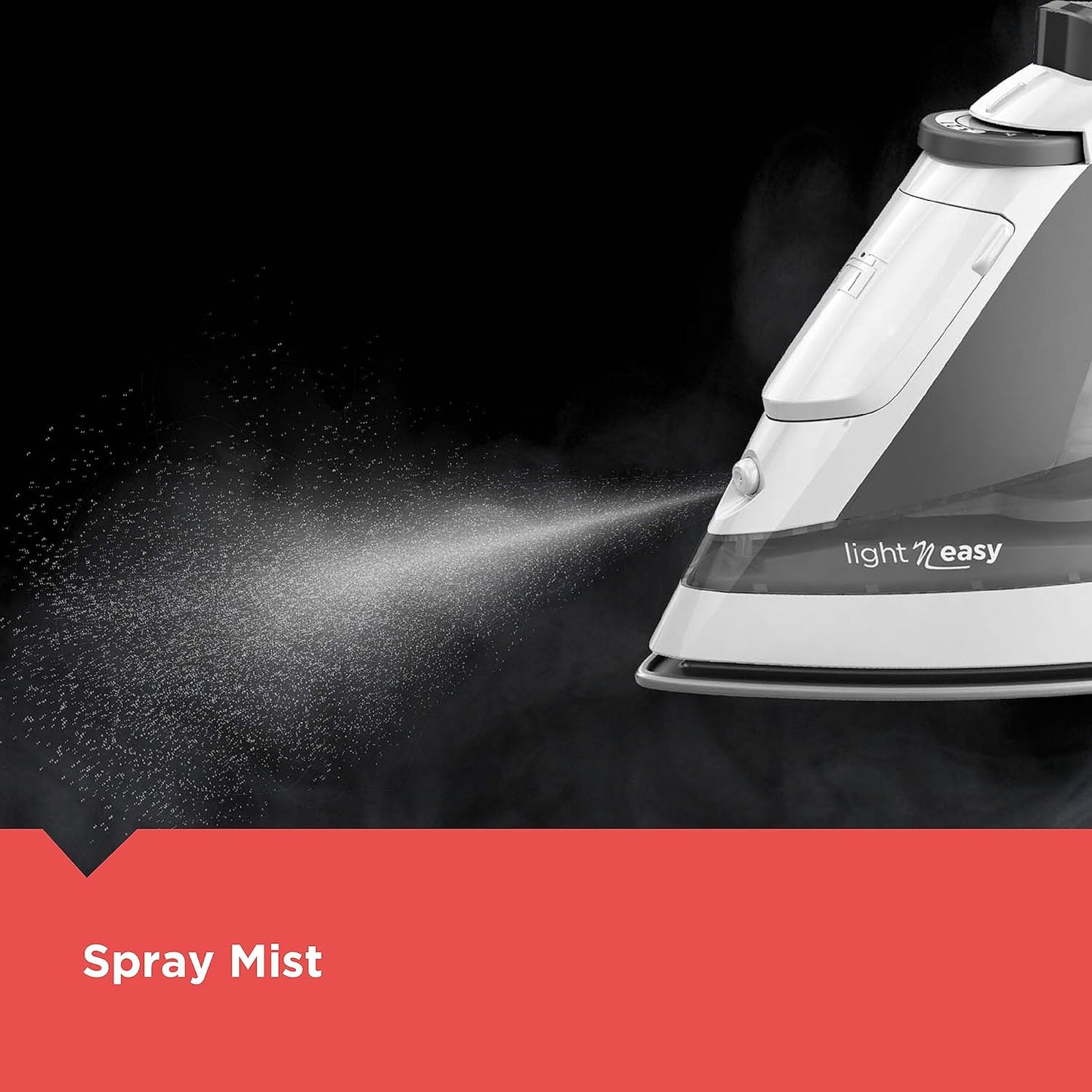 Light 'N Easy Compact Steam Iron. IR1020S. Stainless Steel Soleplate. Spray Mist. Anti-Drip. Auto Shutoff