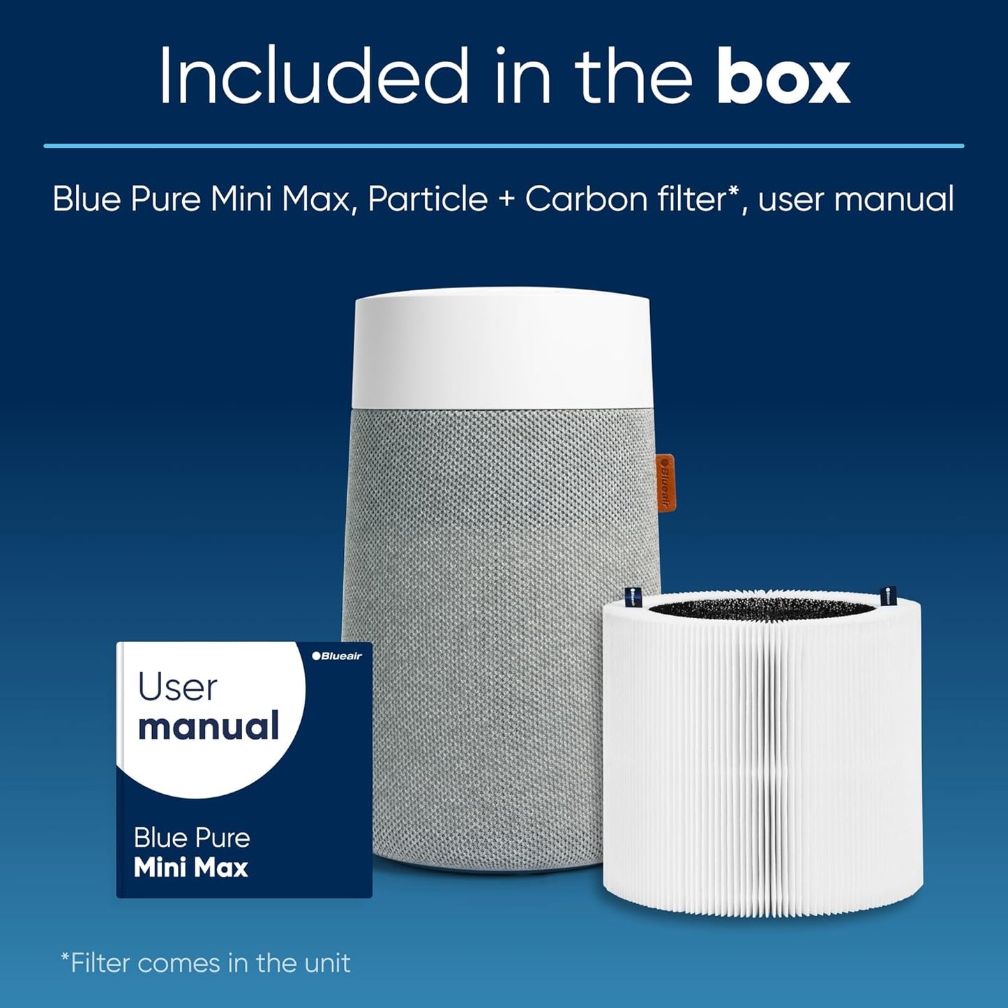 Mini Air Purifier For Bedroom. Small Room Air Purifiers For Home. Portable Air Purifier For Pets Allergies. Desk Air Purifier For Office. Baby Air Purifier For Nursery. Blue Pure Mini Max