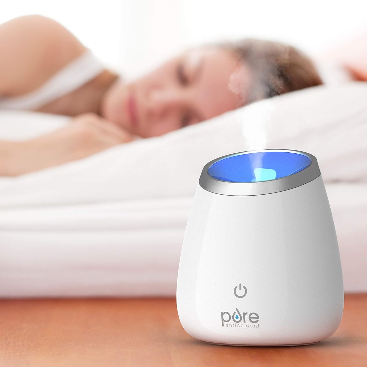Deluxe Ultrasonic Aromatherapy Oil Diffuser - 120ml Water Tank. Mood-Boosting Ionizer and Optional Color-Changing Light - Lasts Up to 10 Hours with Auto Safety Shut-Off