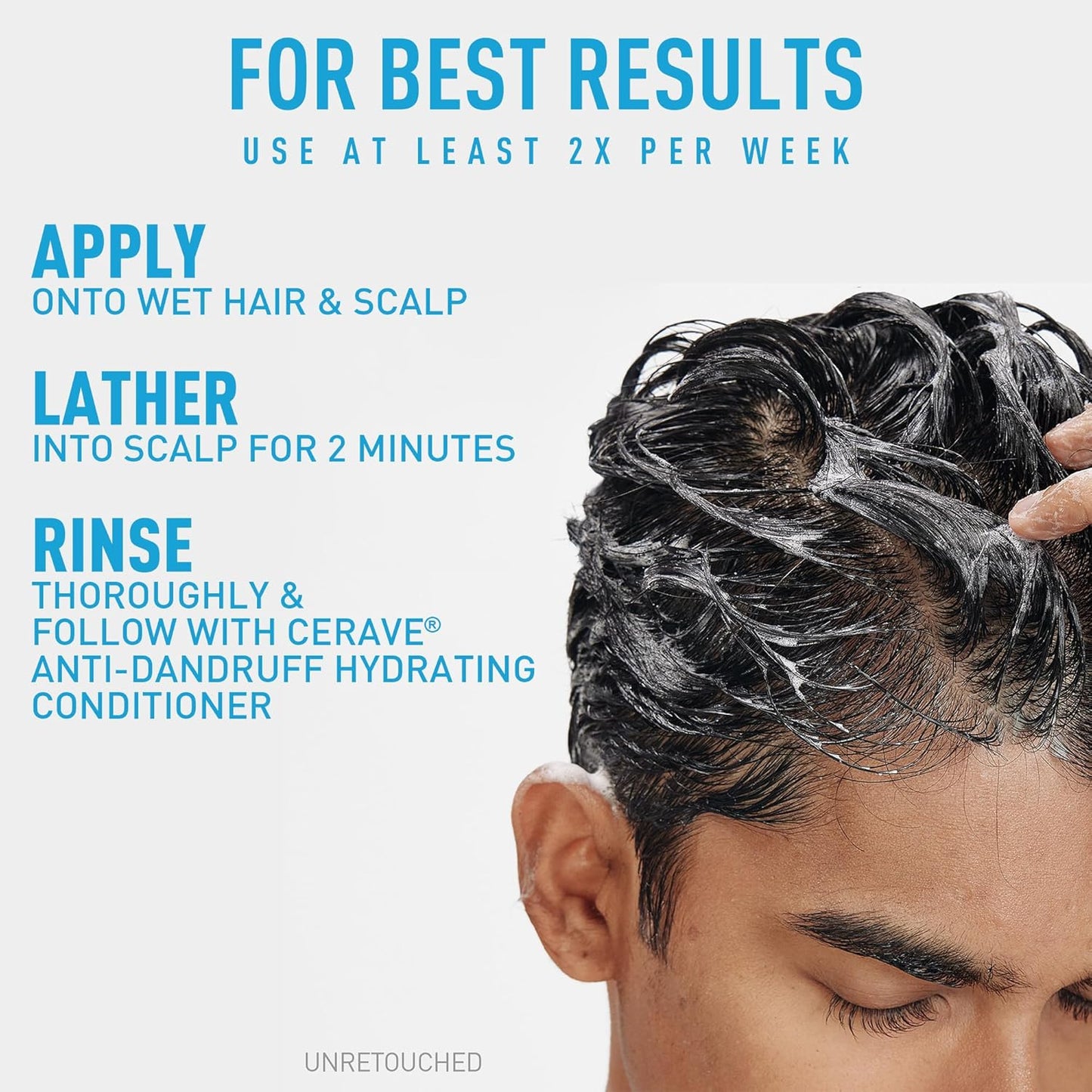 Hydrating Anti Dandruff Shampoo. 1% Pyrithione Zinc Dandruff Treatment With Ceramides. Niacinamide & Hyaluronic Acid. Helps Eliminate Flakes & Provides Itchy Scalp Relief. Sulfate Free. 12 Oz