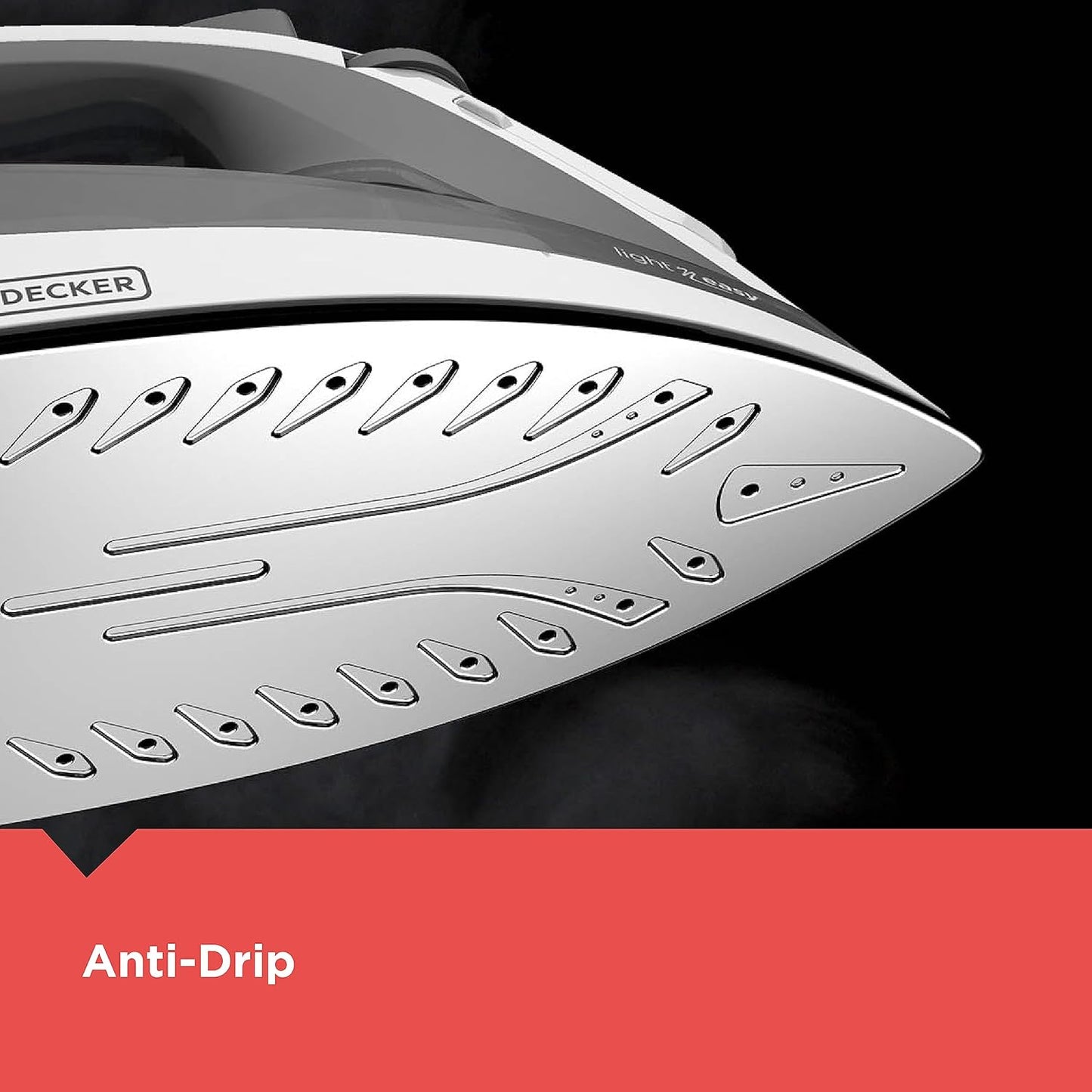 Light 'N Easy Compact Steam Iron. IR1020S. Stainless Steel Soleplate. Spray Mist. Anti-Drip. Auto Shutoff