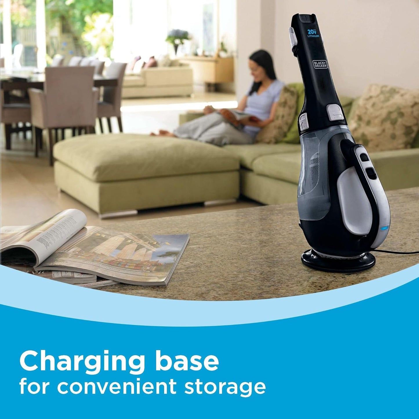 dustbuster 20V Cordless Handheld Vacuum. Powerful Suction. Home and Car Vacuum (BDH2000L)