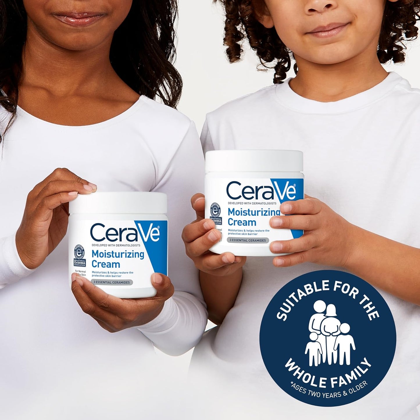 Moisturizing Cream. Body and Face Moisturizer for Dry Skin. Body Cream with Hyaluronic Acid and Ceramides. Daily Moisturizer. Oil-Free. Fragrance Free. Non-Comedogenic. 19 Ounce