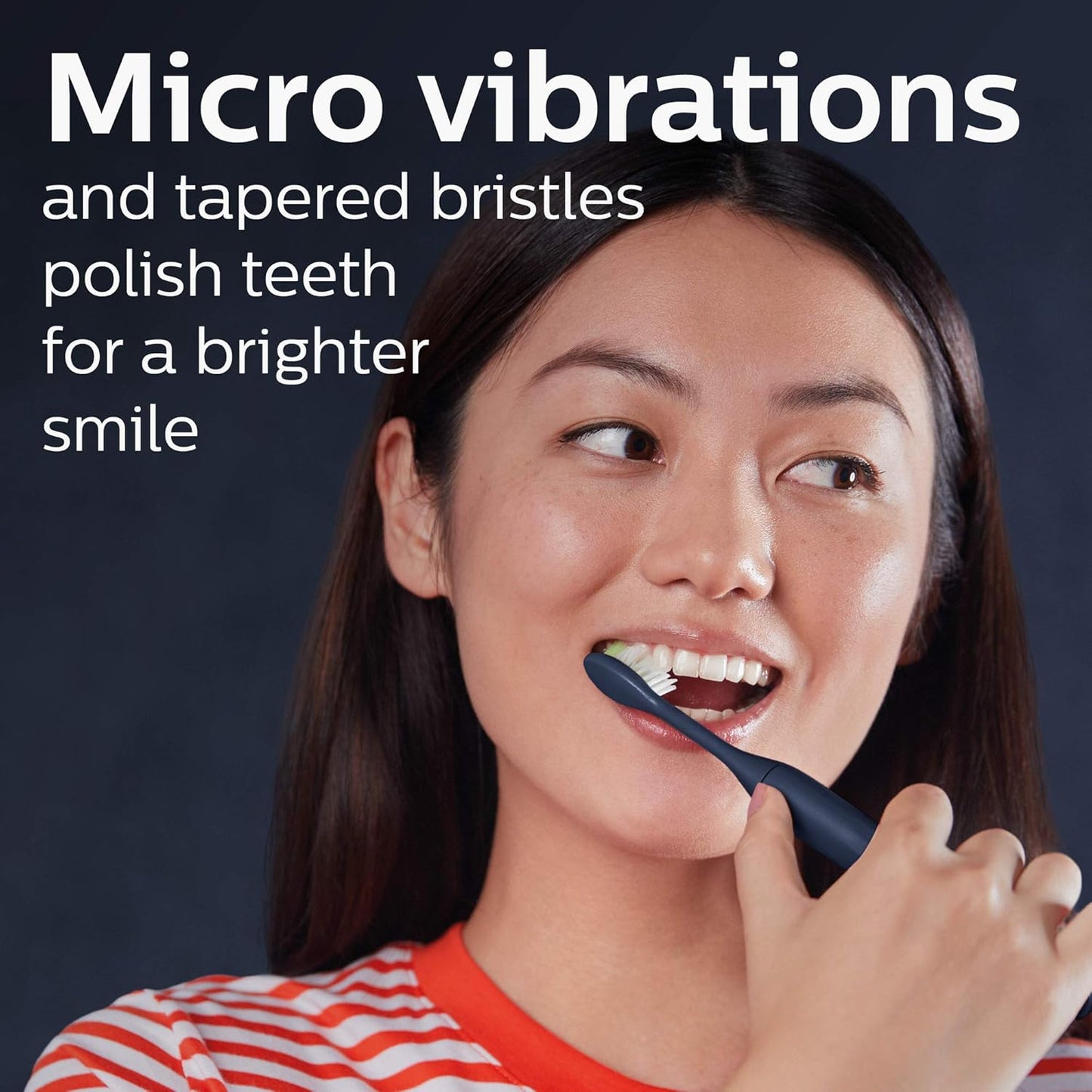 One by Sonicare Battery Toothbrush. Brush Head Bundle. Midnight Blue. BD1002/AZ