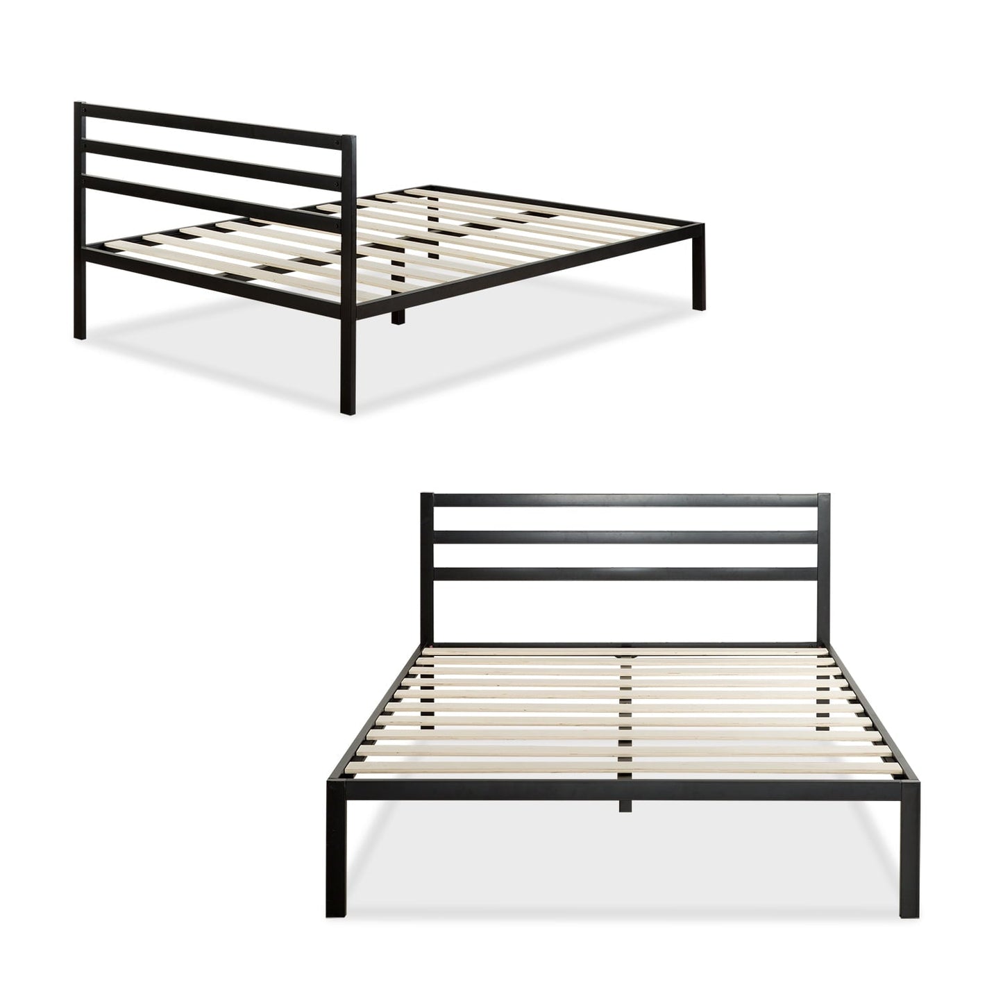 Zinus Mia 38" Metal Platform Bed Frame with Headboard, Queen