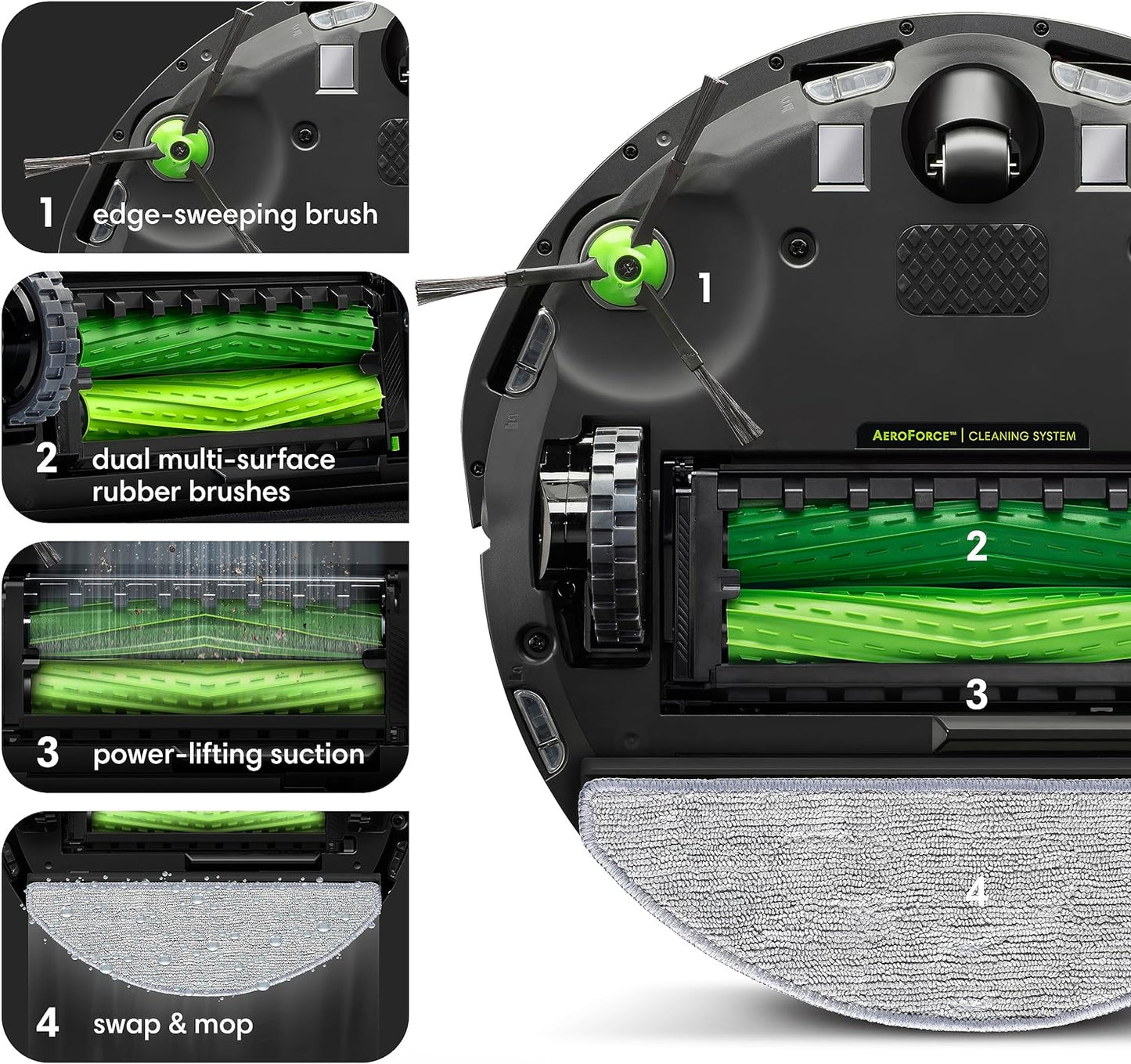 i5 Robot Vacuum & Mop - Clean by Room with Smart Mapping. Works with Alexa. Personalized Cleaning Powered OS. Ideal for Pet Hair. Carpet and Hard Floors