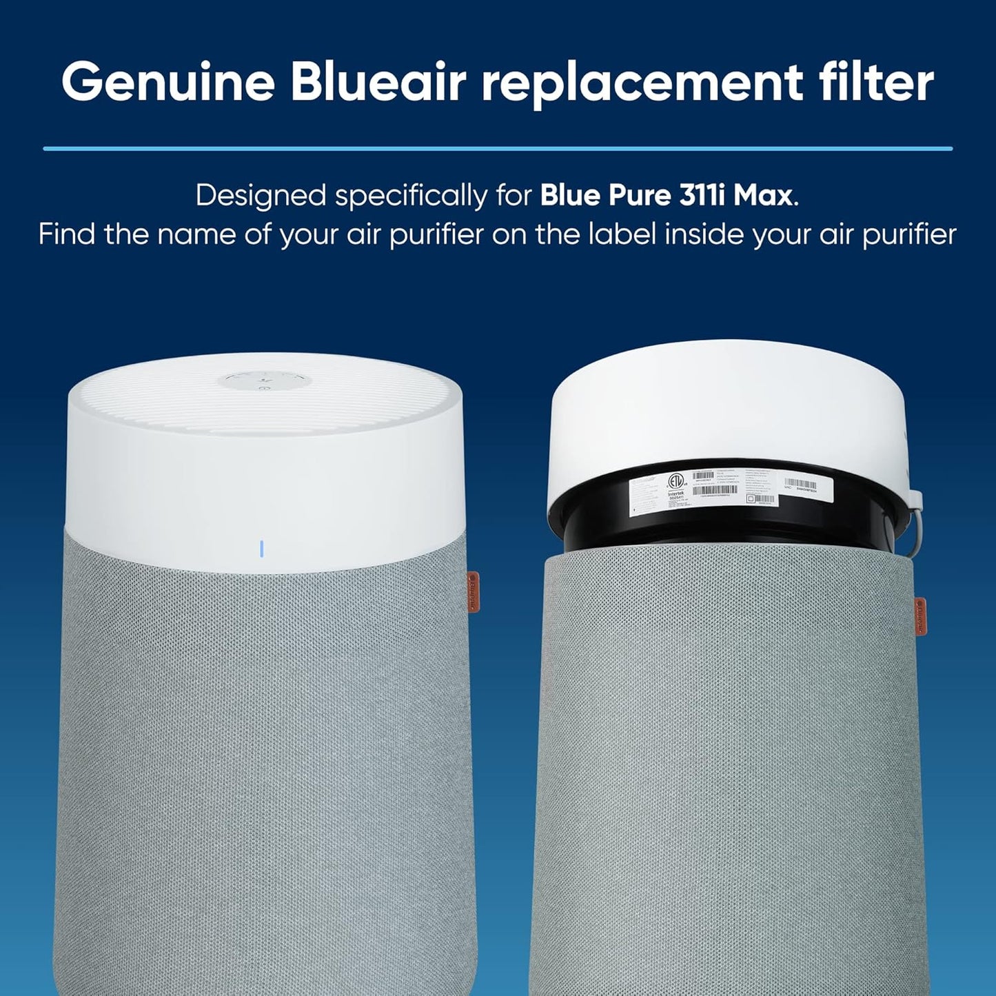 311i Max Genuine Replacement Filter. F3MAX. fits 311i Max Air Purifier
