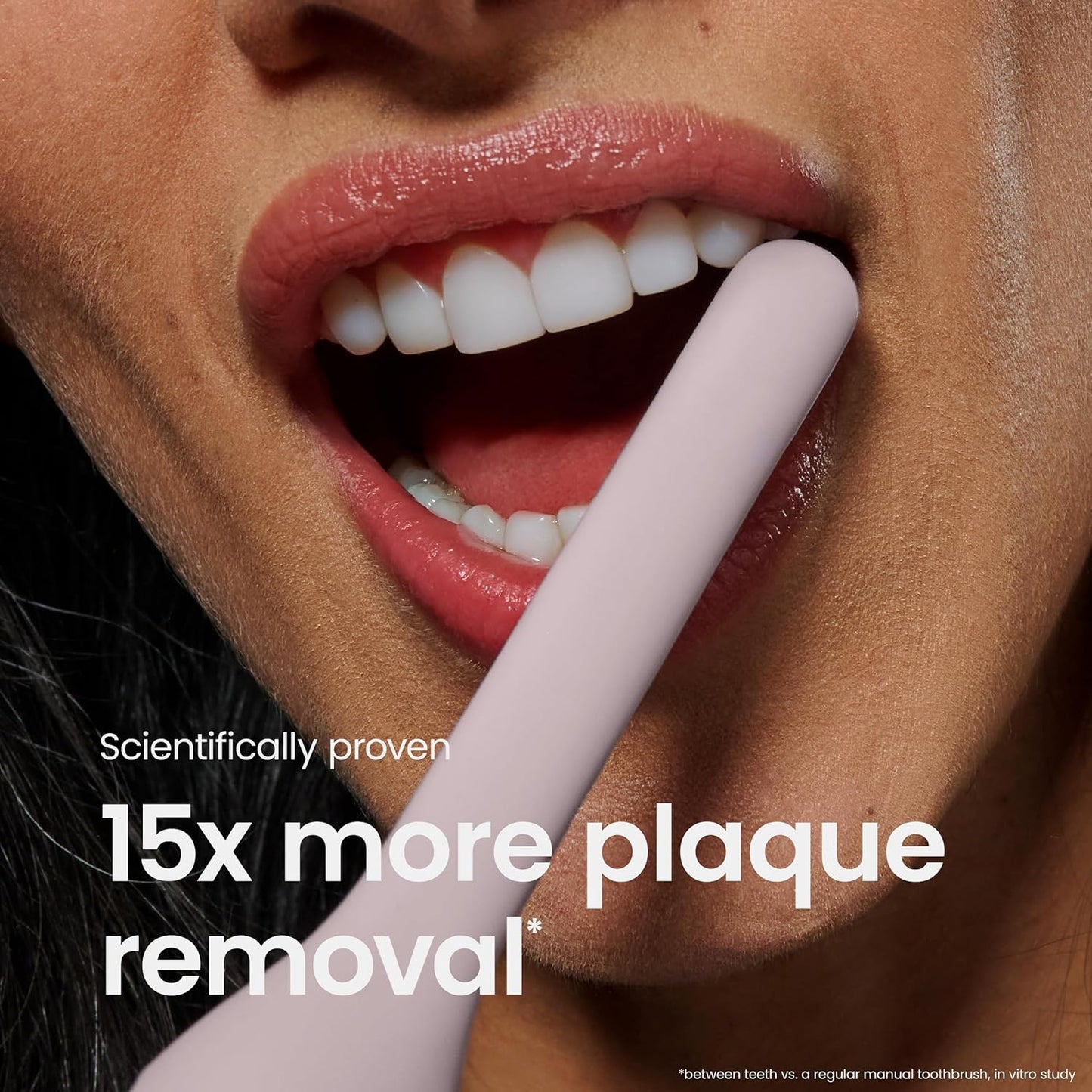 Next Generation Smart Toothbrush - Timed Electric Toothbrush with Case - Replaceable Brush Head. Soft Bristles. Silicone Handle. 30-Day Battery Life - Travel Toothbrush - Stone