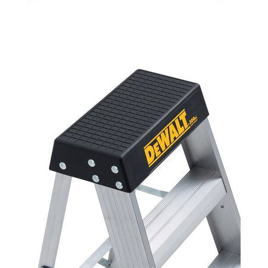 "DEWALT DXL2010-02 2 Steps, Aluminum Step Stool, 300 lb. Load Capacity, Silver"