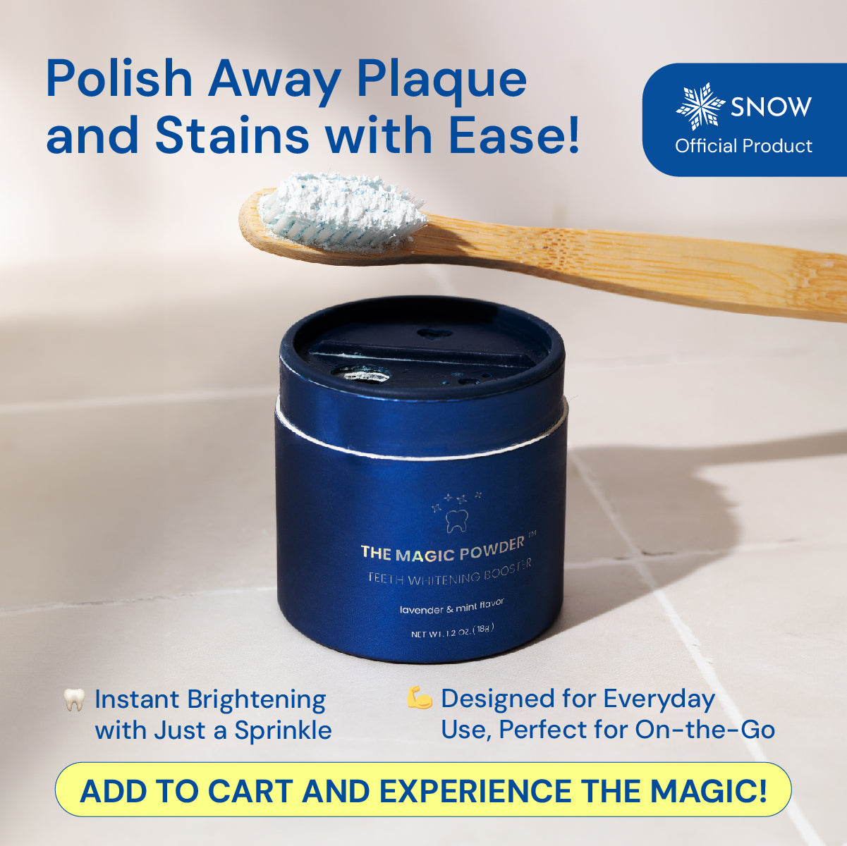 Magic Whitening Toothpaste Booster® Powder with Hydroxyapatite