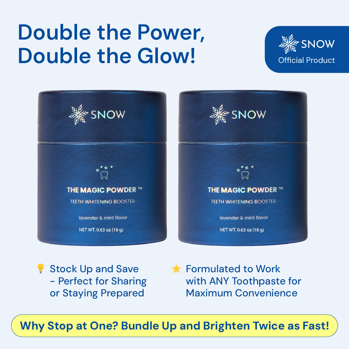 Magic Whitening Toothpaste Booster® Powder with Hydroxyapatite