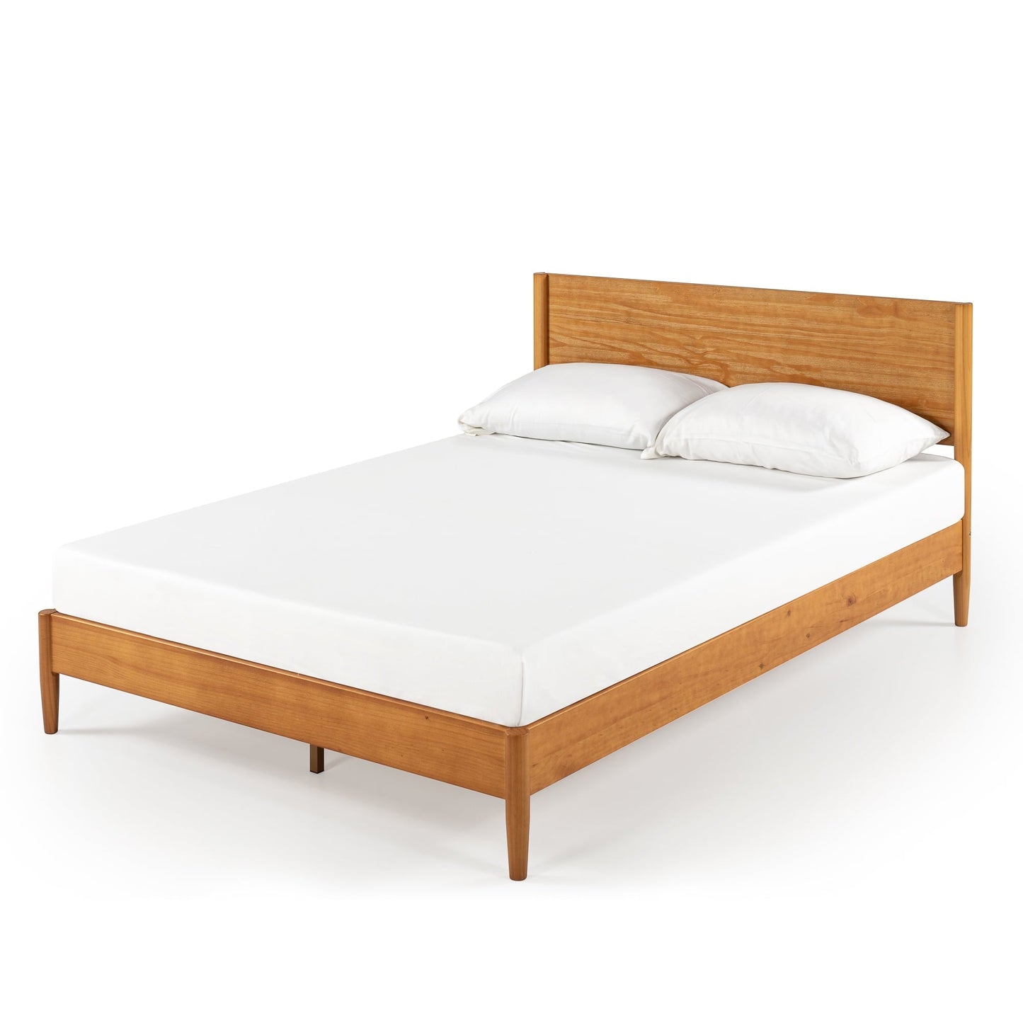 Zinus Allen 35" Mid Century Wood Platform Bed Frame, Queen