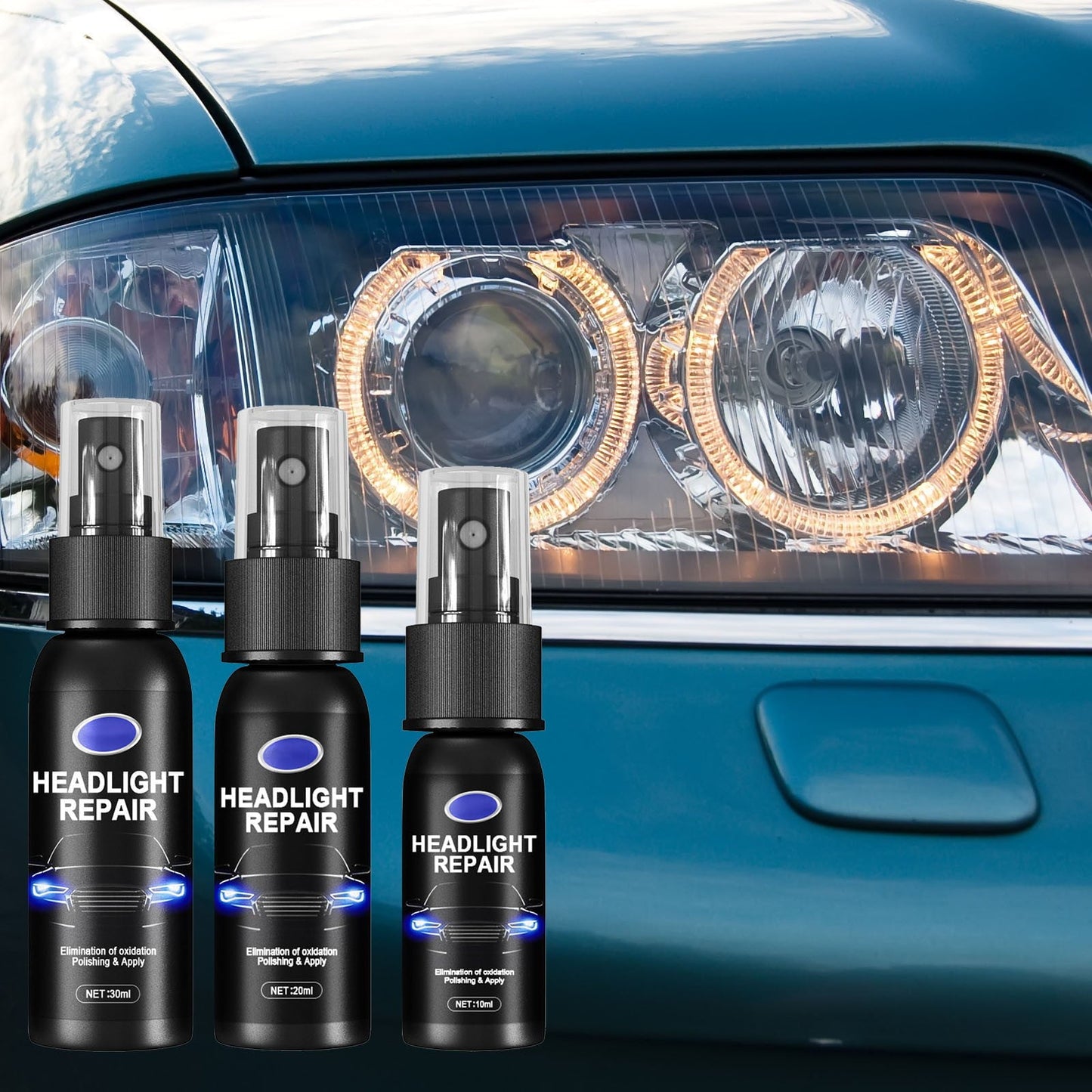 1 Bottle Of Headlight Spray Car Headlight Scratch Agent Polishing Car Headlight Lampshade Headlight Cleaner Headlight Kit Liquid Cleaning10/20/30ML Car Polish Renewals Car Protector for Dogs Window