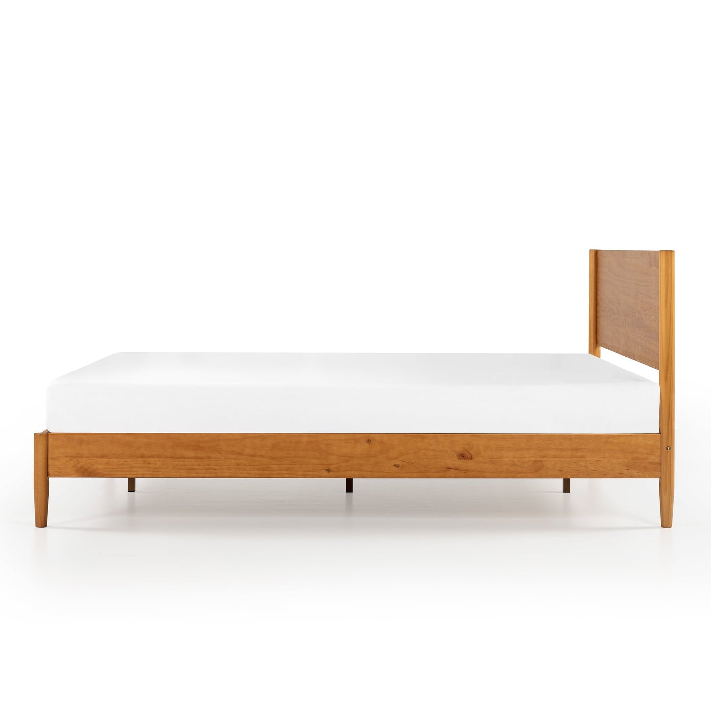 Zinus Allen 35" Mid Century Wood Platform Bed Frame, Queen