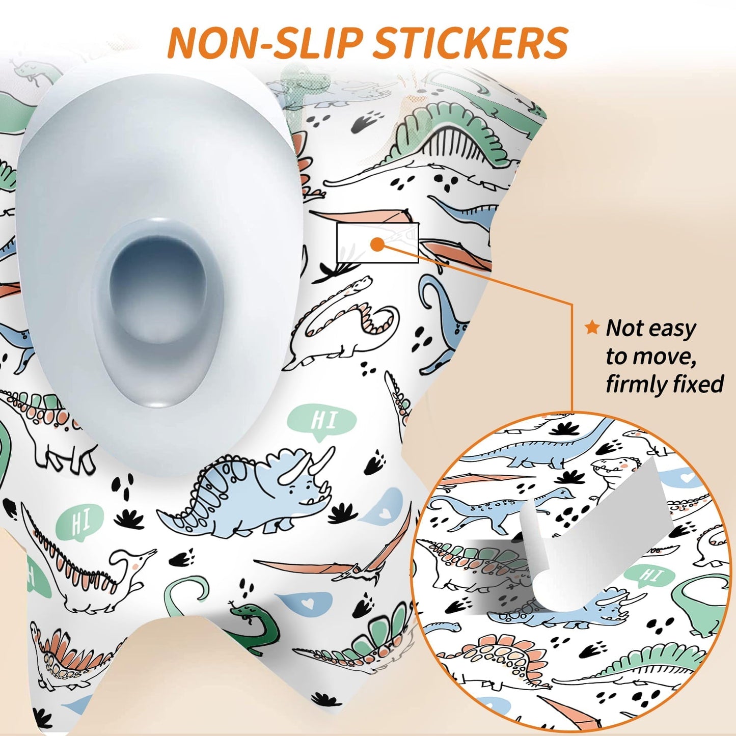 YIHATA Disposable Toilet Seat Covers - 20 Pack - Waterproof, Ideal for Kids and Adults â Extra Large, Individually Wrapped for Travel, Toddlers Potty Training in Public Restrooms (Dinosaurs)