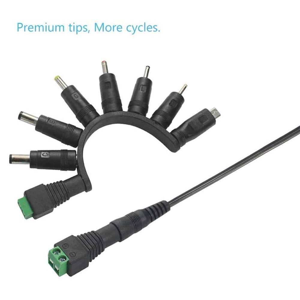 12W Universal AC/DC Adapter Switching Power Supply with 8 Selectable Adapter Tips, for 3V to 12V Household Electronics