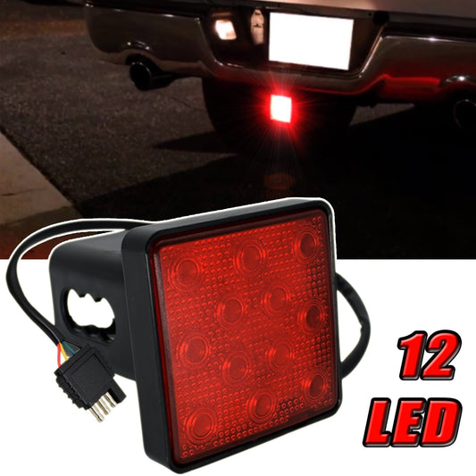 2" 4 Way Trailer Tow Hitch Cover Light 15 Led Light Stop Tail Light Brake Light