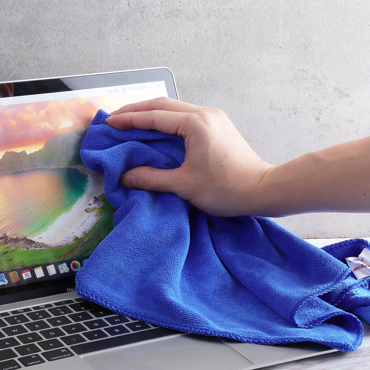 10pcs Microfiber Cleaning Cloth No-Scratch Rag Car Polishing Detailing Towel  for Auto Shops Mechanics ,And Car Wash,