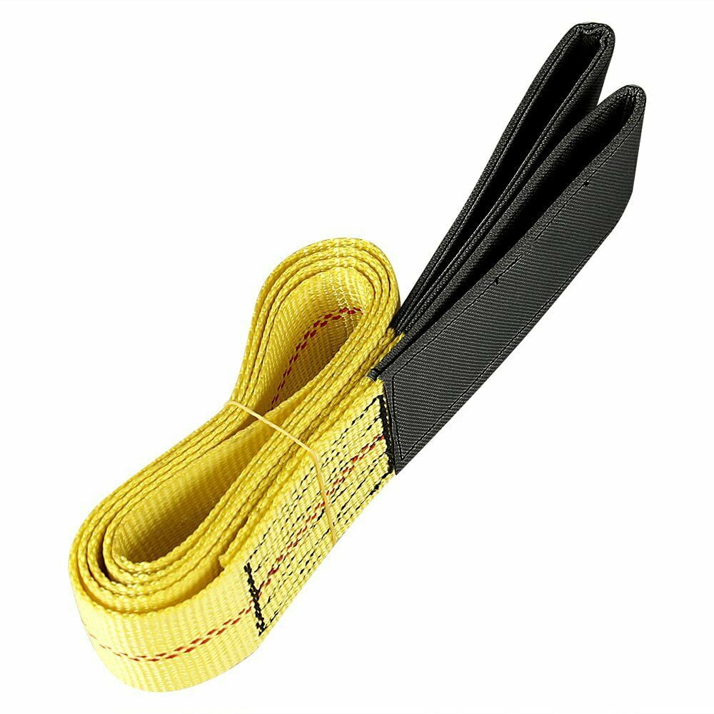 2"x 6ft Nylon Web Lifting Sling Tow Strap Flat Loop Eye & Eye Webbing, 9000LBS Max