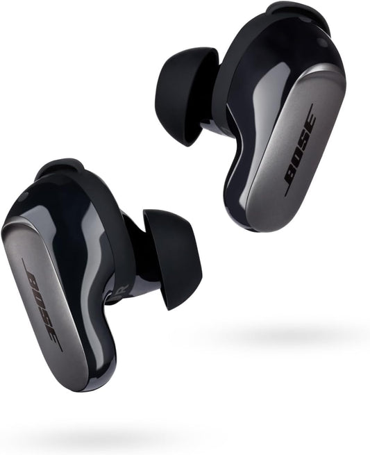 Bluetooth Earbuds. Wireless Earbuds with Spatial Audio and World-Class Active Noise Cancellation. Deep Bass. Up to 6 Hours of Playtime. Black