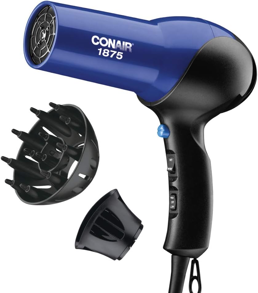 1875 Watt Turbo Hair Dryer. Blue/Black