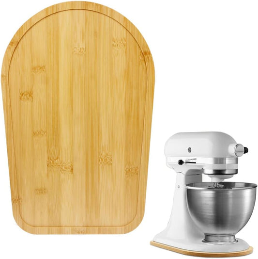 4.5-5 Qt Bamboo Mixer Slider - Appliance Slider for Tilt Head Stand Mixer. Kitchen Countertop Storage Mover Sliding Tray for 4.5-5 Qt