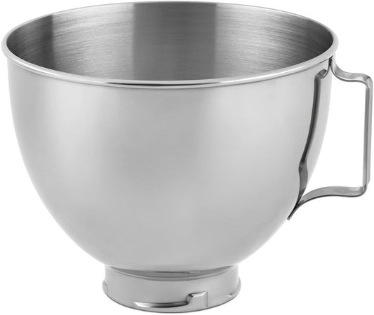 Stainless Steel Bowl . 4.5-Quart. Silver. Polished