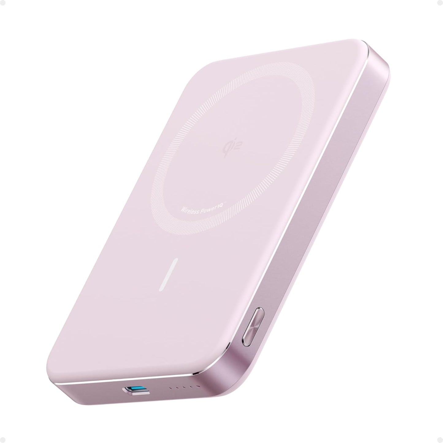 Power Bank. Ultra Slim 10000mAh Magnetic Battery Pack. Qi2 Certified. Portable. 15W Ultra Fast MagSafe Compatible Charger. Ergonomic Design. Only for iPhone 15/14/13/12