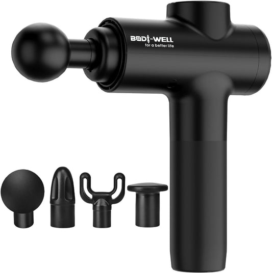 Massage Gun Deep Tissue - Back Muscle Massager w/High Torque Motor for Back Pain. Shoulder. Neck. Body. All Muscles Recover & Massage