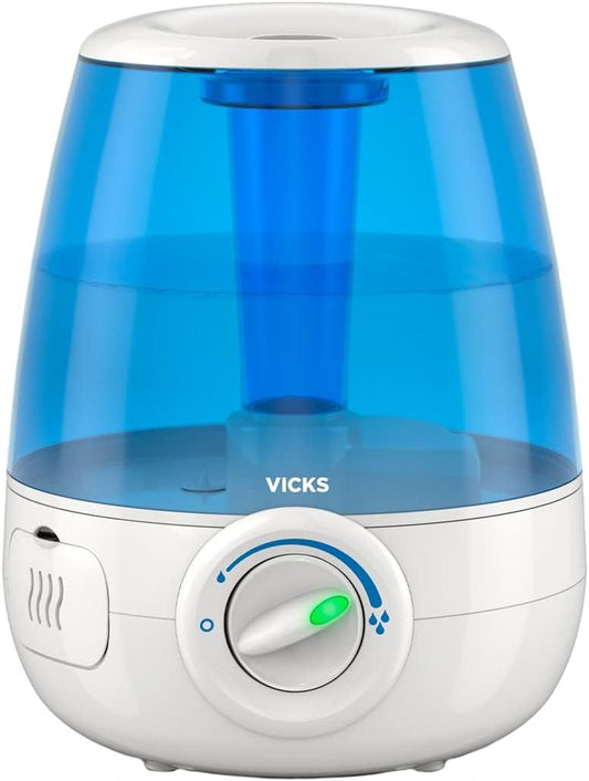 Filter-Free Ultrasonic Humidifier. #1 Brand Recommended by Pediatricians*. 1.2 Gal Ultrasonic cool mist humidifier for medium to large Bedrooms. Kids Rooms. and More. Use with Vicks VapoPads.