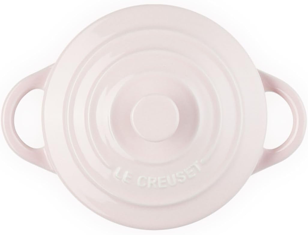 Stoneware Mini Round Cocotte. 8 oz.. Chiffon Pink