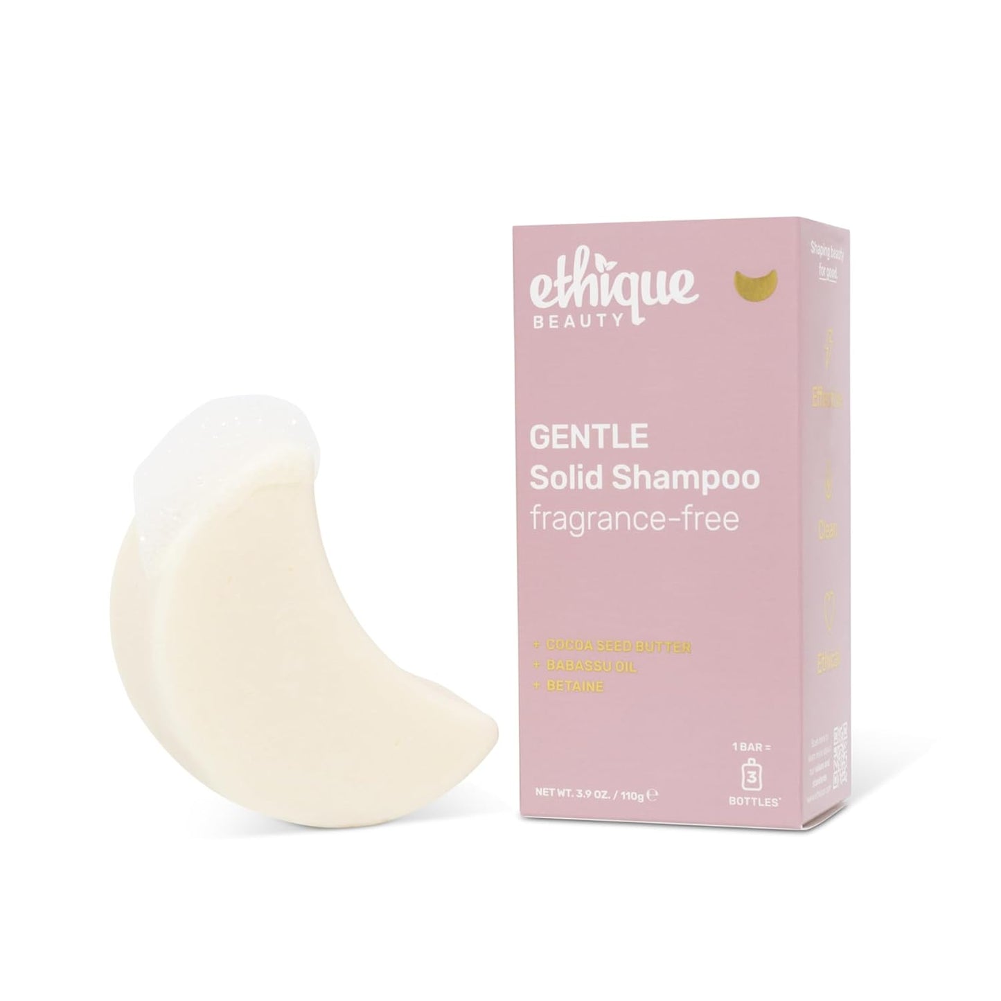 Clarifying Shampoo Bar for oily hair with Castor Oil - Plastic-Free. Vegan. Cruelty-Free. 3.88 oz