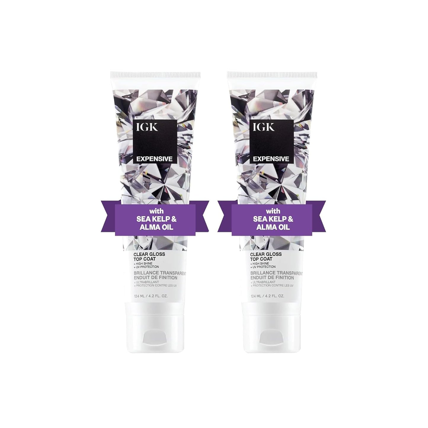 EXPENSIVE Clear Gloss Top Coat | Shine + Strengthen + Smooth | Vegan + Cruelty Free | 4.2 Oz