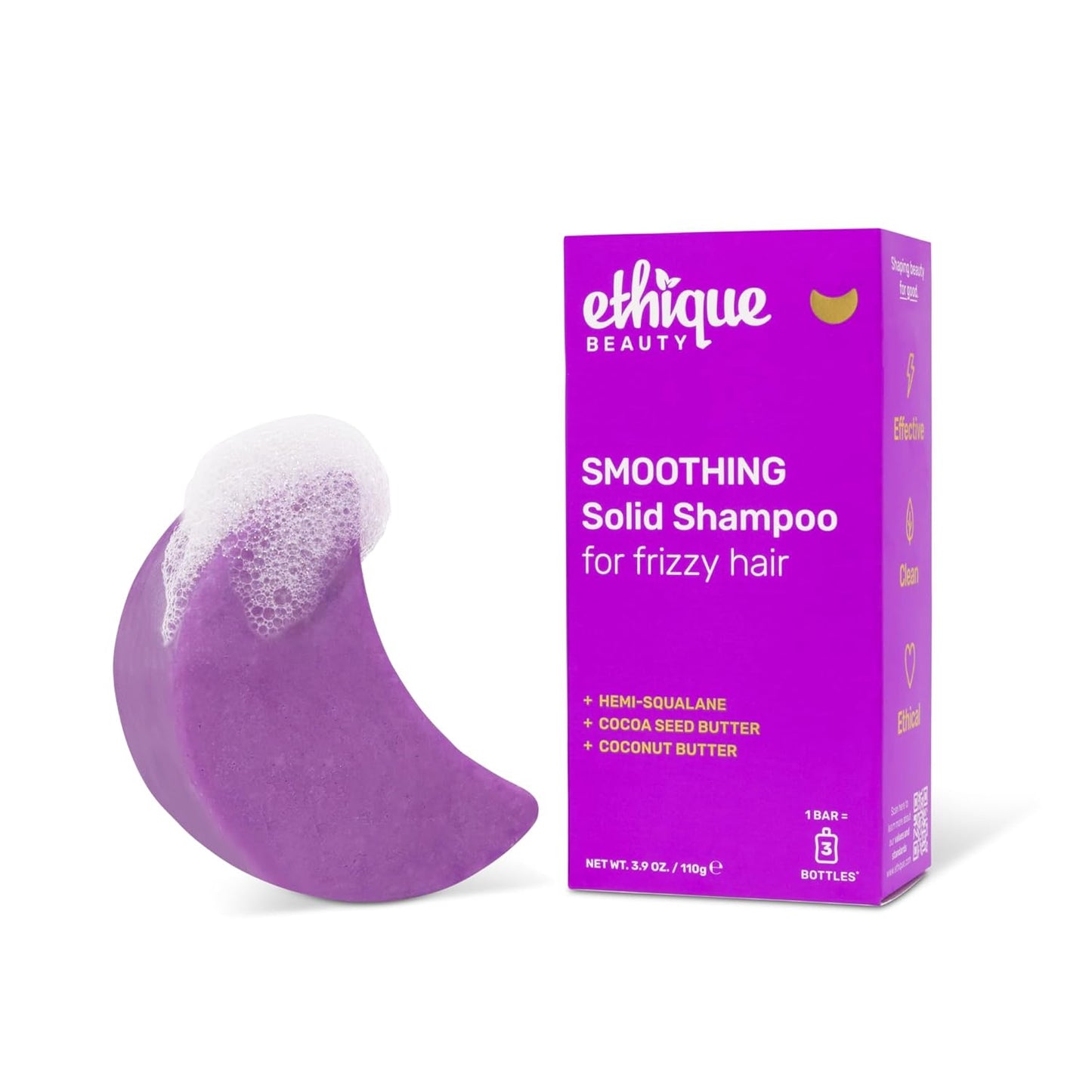 Clarifying Shampoo Bar for oily hair with Castor Oil - Plastic-Free. Vegan. Cruelty-Free. 3.88 oz
