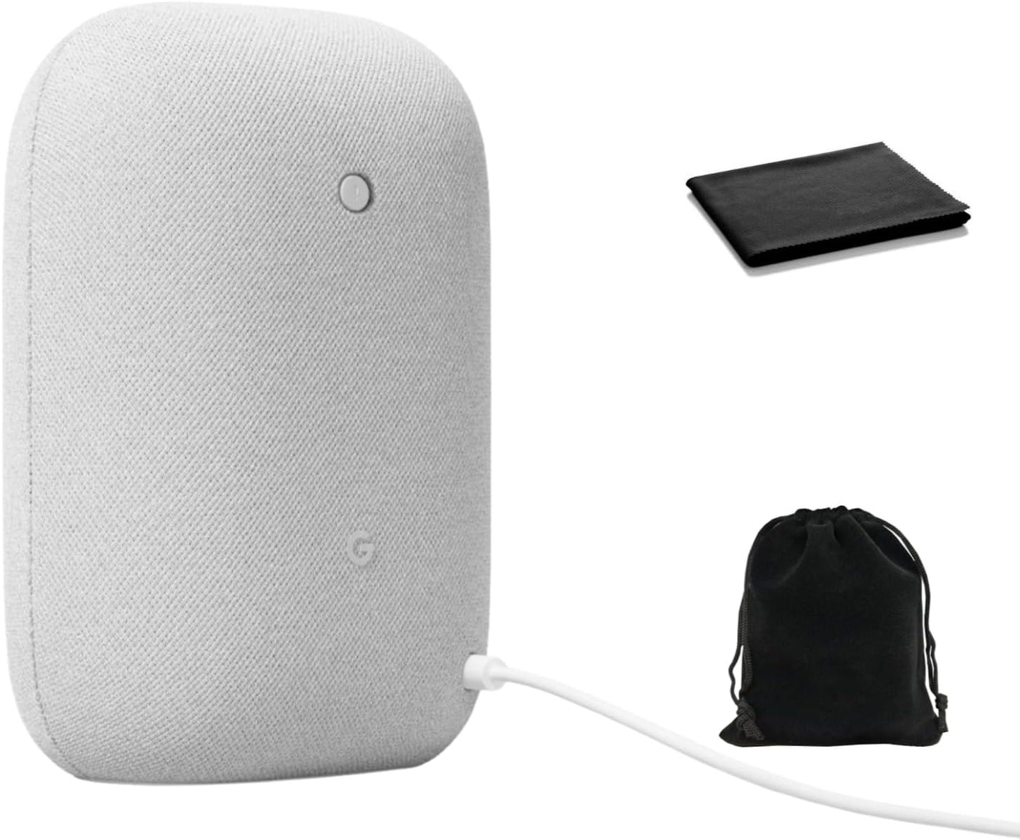 Audio Bluetooth Speaker - Wireless Music Streaming. Powerful Sound. Assistant Built-in. Wi-Fi and Bluetooth Connectivity. Smart Home Control. Stereo Pairing. Includes Pouch and Cloth