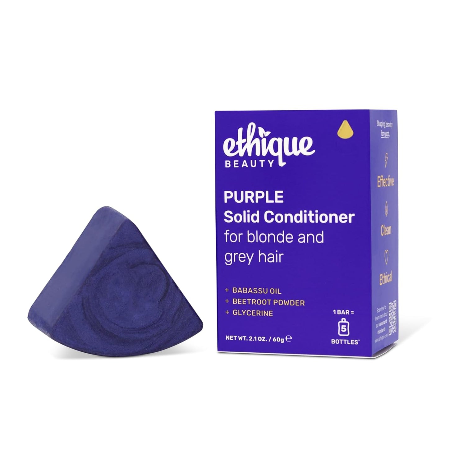 Clarifying Shampoo Bar for oily hair with Castor Oil - Plastic-Free. Vegan. Cruelty-Free. 3.88 oz