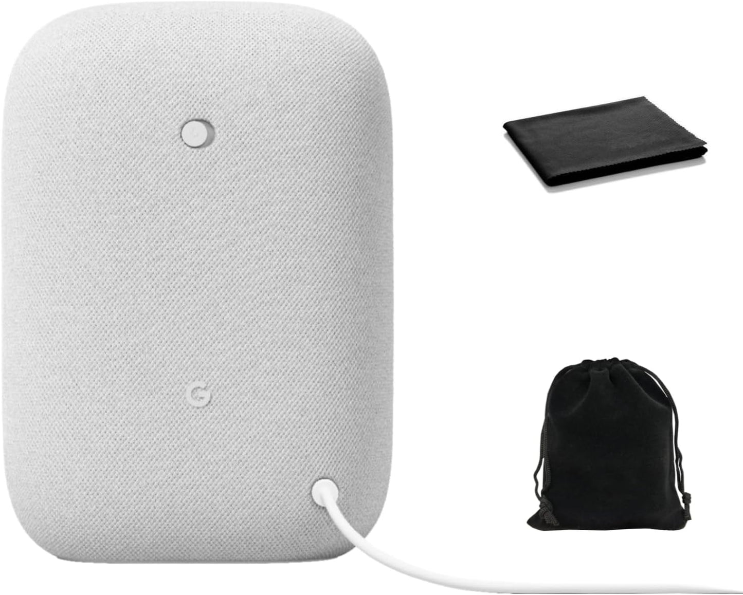 Audio Bluetooth Speaker - Wireless Music Streaming. Powerful Sound. Assistant Built-in. Wi-Fi and Bluetooth Connectivity. Smart Home Control. Stereo Pairing. Includes Pouch and Cloth