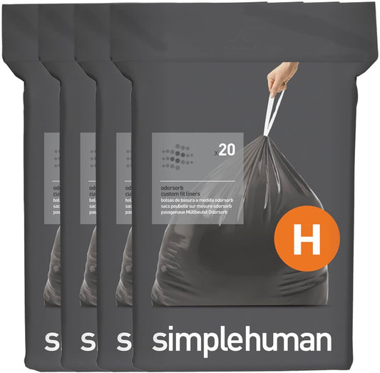 80 Count. Genuine Odorsorb Custom Fit Liners. Drawstring Odor Absorbing Trash Bags in Dispenser Packs. 30-35 Liter / 8-9 Gallon