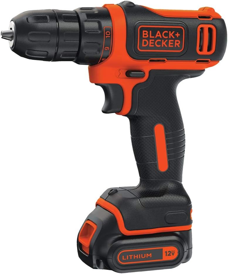 12V MAX Drill & Home Tool Kit. 60-Piece (BDCDD12PK)