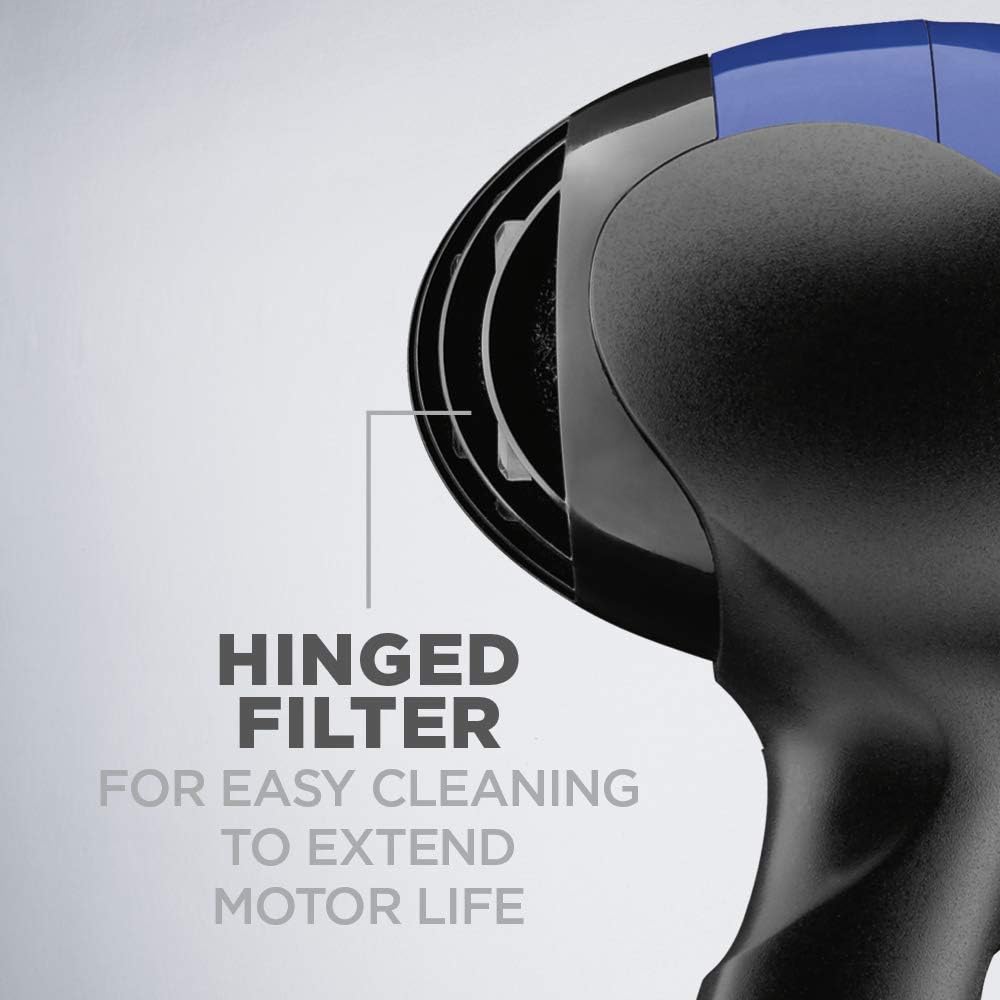 1875 Watt Turbo Hair Dryer. Blue/Black