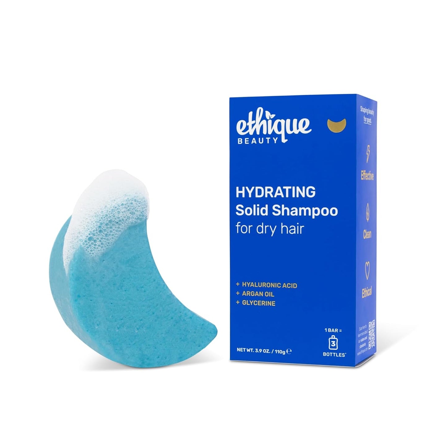 Clarifying Shampoo Bar for oily hair with Castor Oil - Plastic-Free. Vegan. Cruelty-Free. 3.88 oz