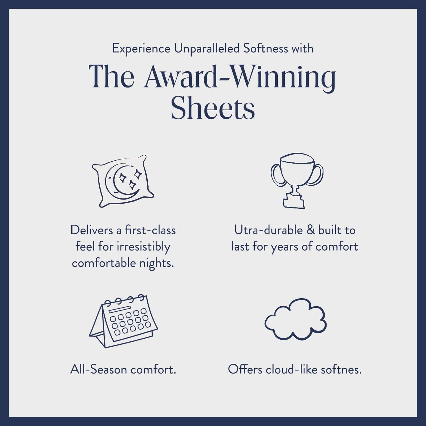 Luxury Sateen 4 Piece Queen Size Sheets Set in Pebble - 100% Cotton Sateen Sheets - 1 Fitted Sheet. 1 Flat Sheet. 2 Pillowcases - Best Luxury Sheets