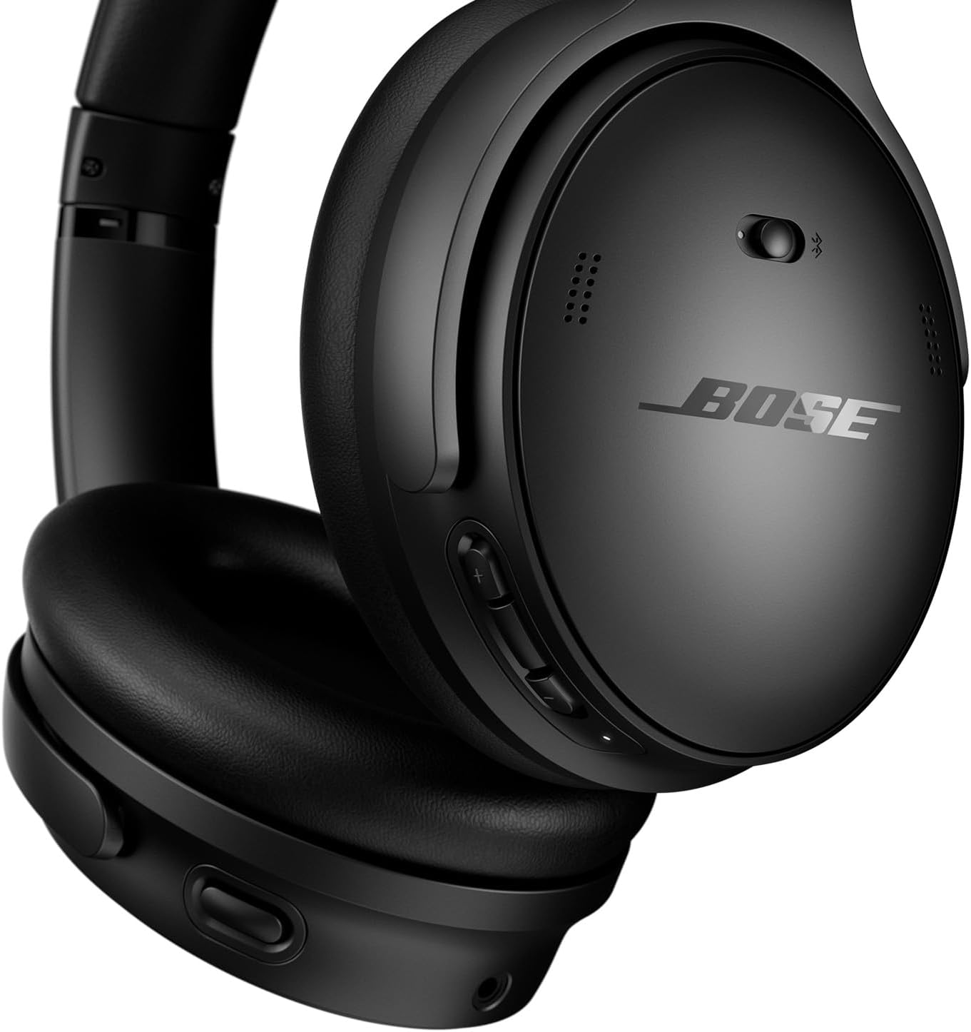 Bluetooth Headphones. Wireless Headphones with Active Over Ear Noise Cancelling and Mic. Deep Bass. Up to 24 Hours of Playtime. Black
