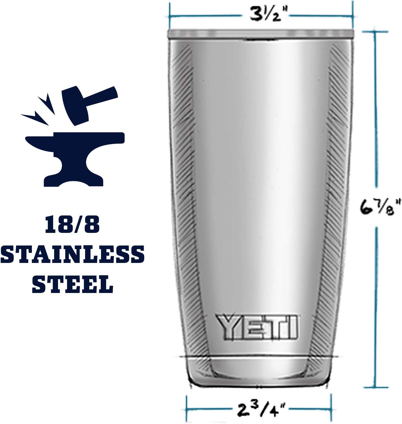 20 oz Stainless Steel Vacuum Insulated Tumbler w/MagSlider Lid