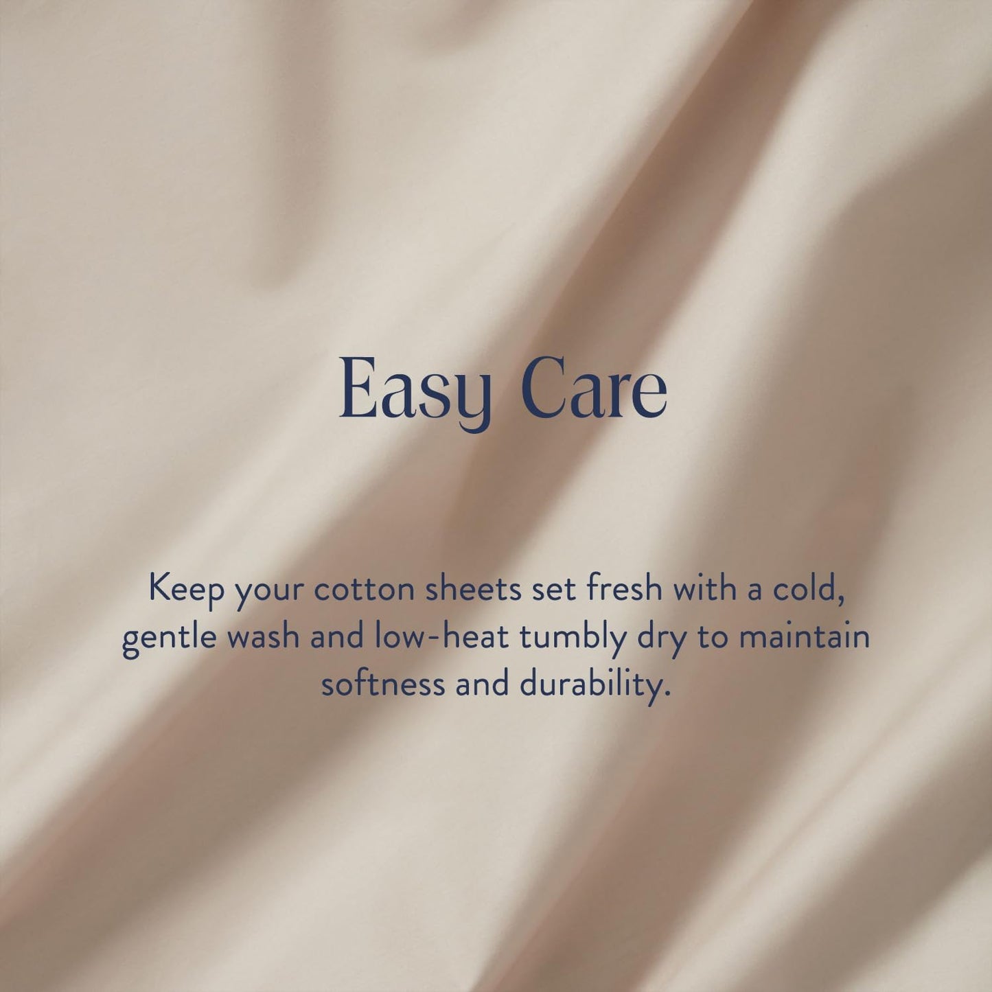 Luxury Sateen 4 Piece Queen Size Sheets Set in Pebble - 100% Cotton Sateen Sheets - 1 Fitted Sheet. 1 Flat Sheet. 2 Pillowcases - Best Luxury Sheets